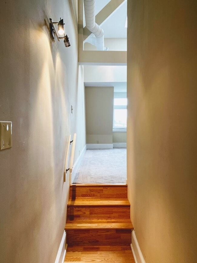 Step up into living area - New LVP flooring - The Hannaford - 5 Minutes to Downtown Cincy