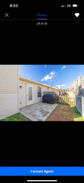 Backyard with gates that can be removed for lawn care. - 7904 Cavanaugh Way