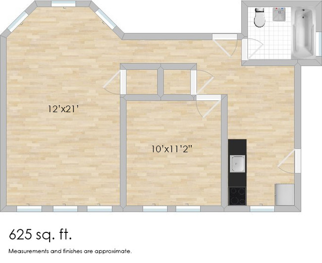 Floorplan - 432-438 N. Austin Blvd.