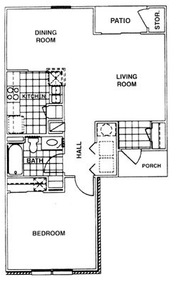 1BR/1BA - Meadowview Townhomes