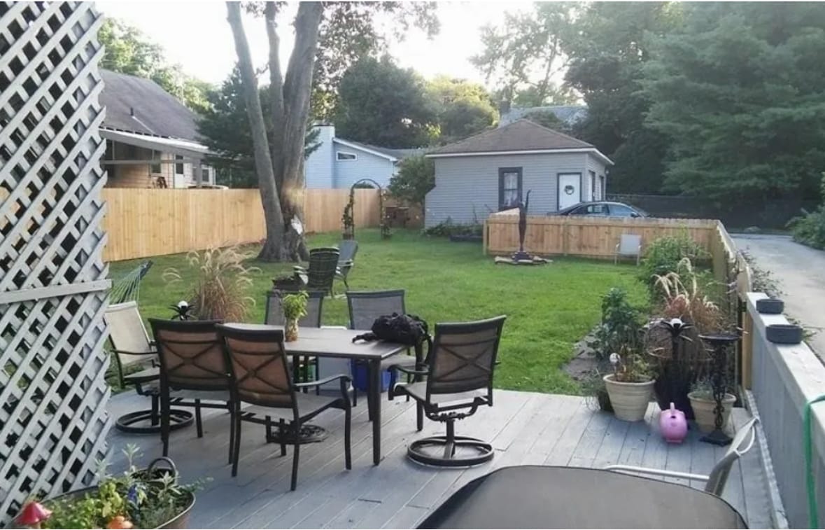 Back yard - 276 Merriman Rd