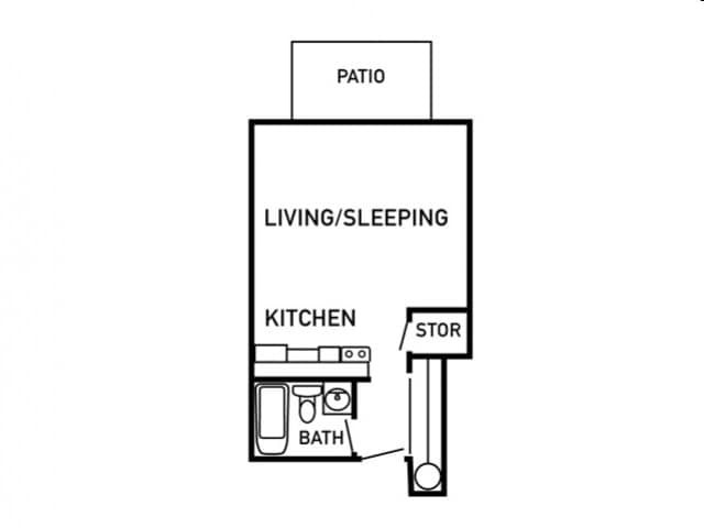 Studio - Rolling Hills Apartments