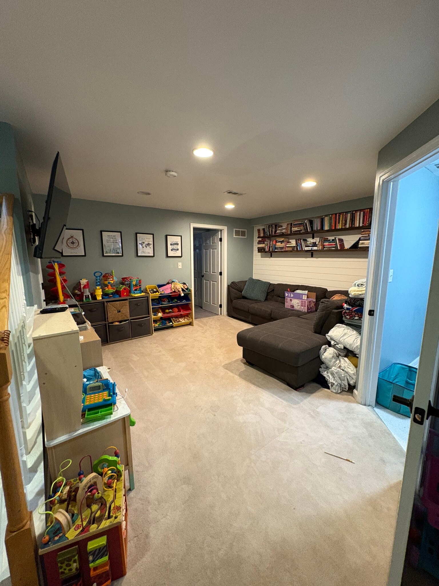 Playroom/family room in basement - 13 Glennwood Dr