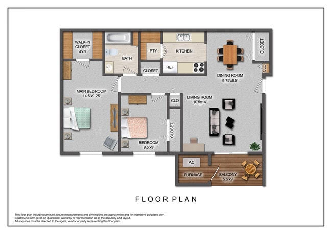 The Bay - Sq Ft Floorplan - Hidden Harbor Villas
