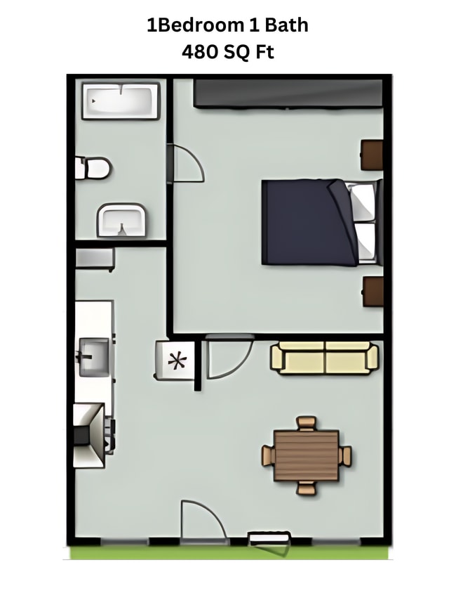 Greenway Floor plan - Greenway Apartments