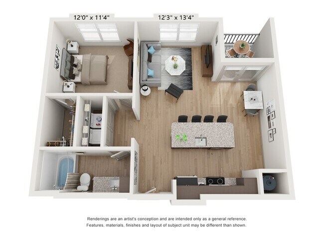 One Bed One Bath - The Edge