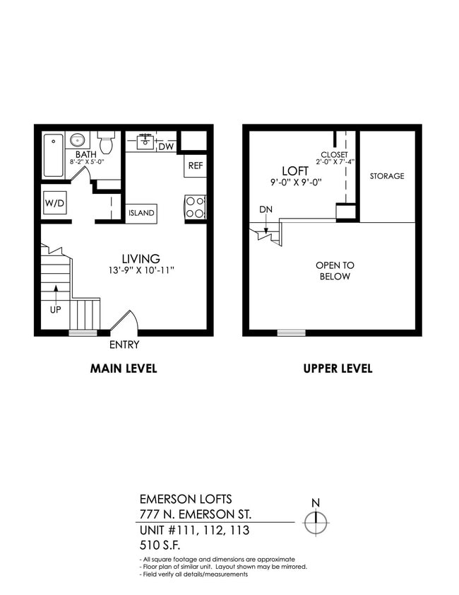 Floorplan - Emerson Lofts