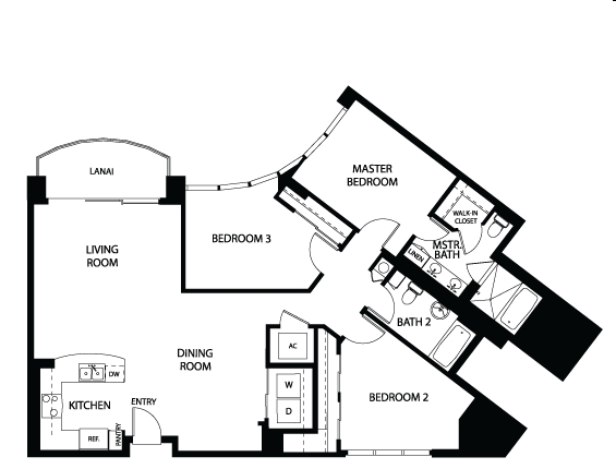 3BR/2BA - Allure Waikiki