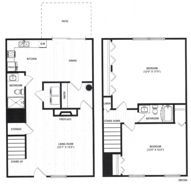 Floorplan - Highland Park Townhomes