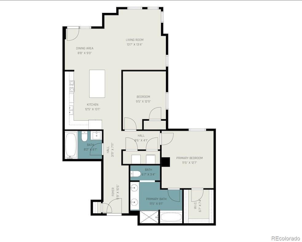 Floor Plan - 1630 N Clarkson St