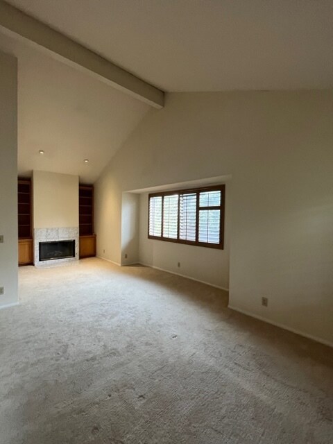 Master suite sitting area with fire place - 2419 Clark Ln