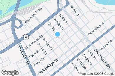 Map image of the property - 1104 Perry St