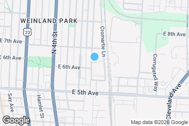 Map image of the property - 1254 N Grant Ave