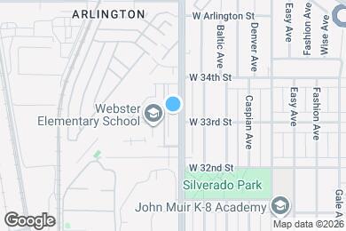 Map image of the property - 3301 Santa Fe Ave