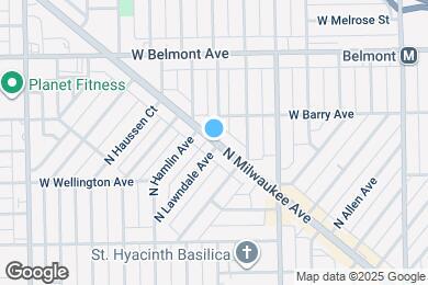 Map image of the property - 3048 N Milwaukee Ave
