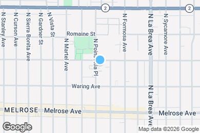 Map image of the property - 850 N Poinsettia Pl