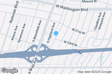 Map image of the property - 2229 S Longwood Ave