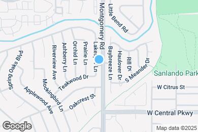 Map image of the property - 609 Lakespur Ln