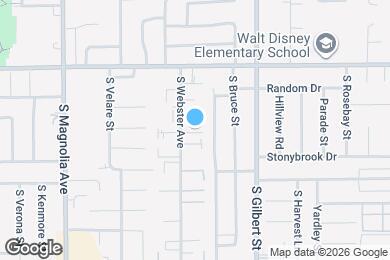 Map image of the property - The Villas at Anaheim