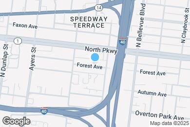 Map image of the property - 1074 Forest Ave