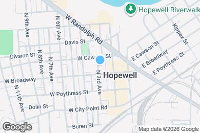 Map image of the property - 305 N 3rd Ave