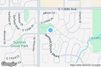 Map image of the property - 4120 E 134th Dr