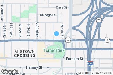 Map image of the property - 105 N 31st Ave