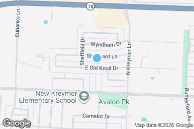 Map image of the property - 1211 Old Knoll Dr