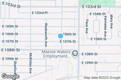 Map image of the property - 959 E 107th St