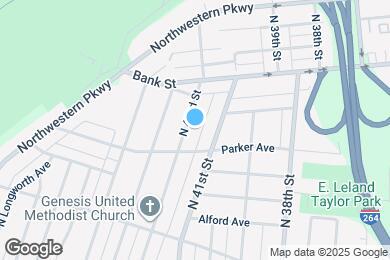 Map image of the property - 415 N 42nd St