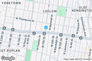 Map image of the property - 635 W Girard Ave