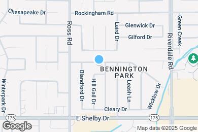 Map image of the property - 6773 Rockbrook Dr