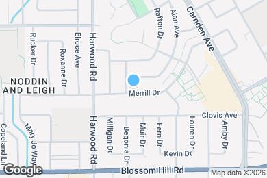 Map image of the property - 1695 Merrill Dr