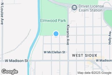 Map image of the property - 2713 W Bailey St