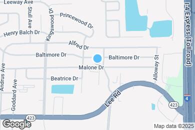 Map image of the property - 923 Malone Dr