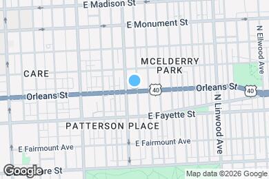 Map image of the property - 400 N Rose St
