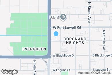 Map image of the property - 352 W Delano St