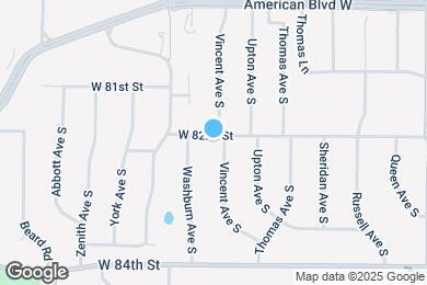 Map image of the property - 8200 Vincent Ave S