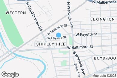 Map image of the property - 2541 W Fayette St