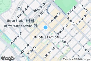 Map image of the property - 1720 Wazee St