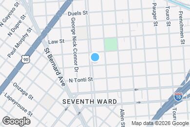 Map image of the property - 2405 A P Tureaud Ave