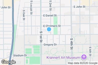 Map image of the property - 1009 S 2nd St - Private Rooms Available