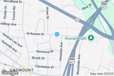 Map image of the property - 907 W Rowan St