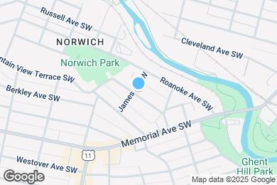 Map image of the property - 1843 Oxford Ave SW