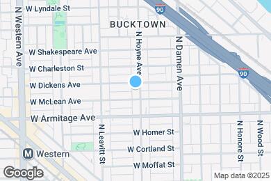 Map image of the property - 2040 N Hoyne Ave