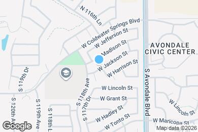 Map image of the property - 11702 W Jackson St