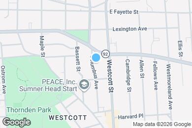 Map image of the property - 429 Columbus Ave