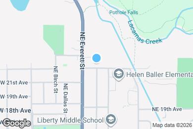 Map image of the property - 701 NE 22nd Ave