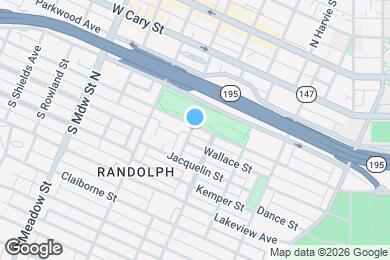 Map image of the property - 1613 Idlewood Ave