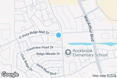 Map image of the property - Abbey at Vista Ridge Apartments